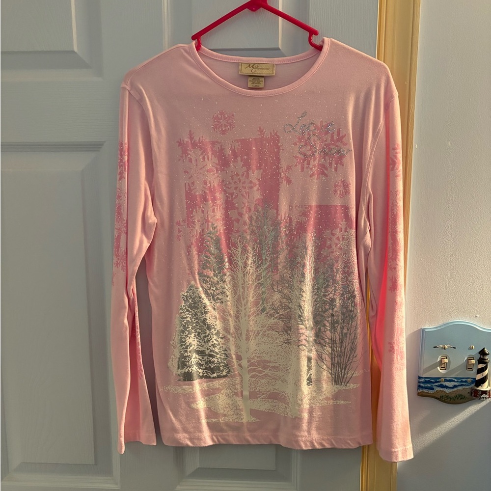 Snowflake long sleeve top